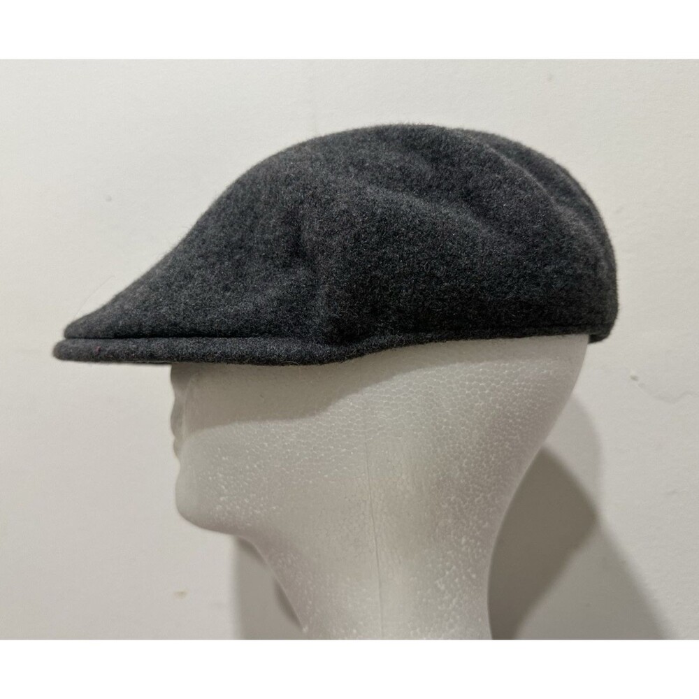 Kangol men size medium vintage gray hat  100%  wool cap